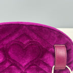 Gucci GG MARMONT Velvet Purple Sling Bag 476434-9FRDT-1000