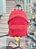 Chanel Canvas Red Backpack