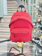 Chanel Canvas Red Backpack