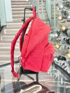 Chanel Canvas Red Backpack