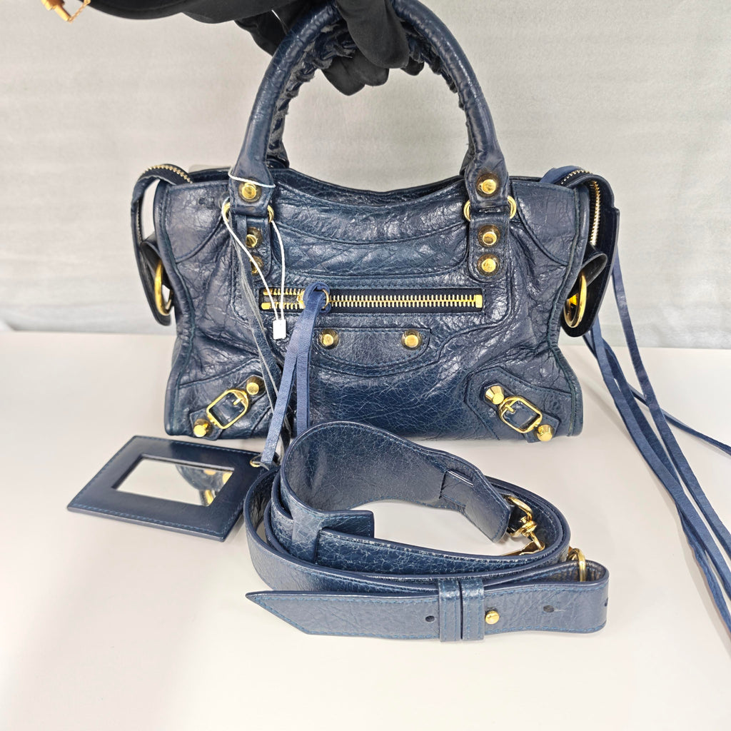 Balenciaga Navy Crossbody