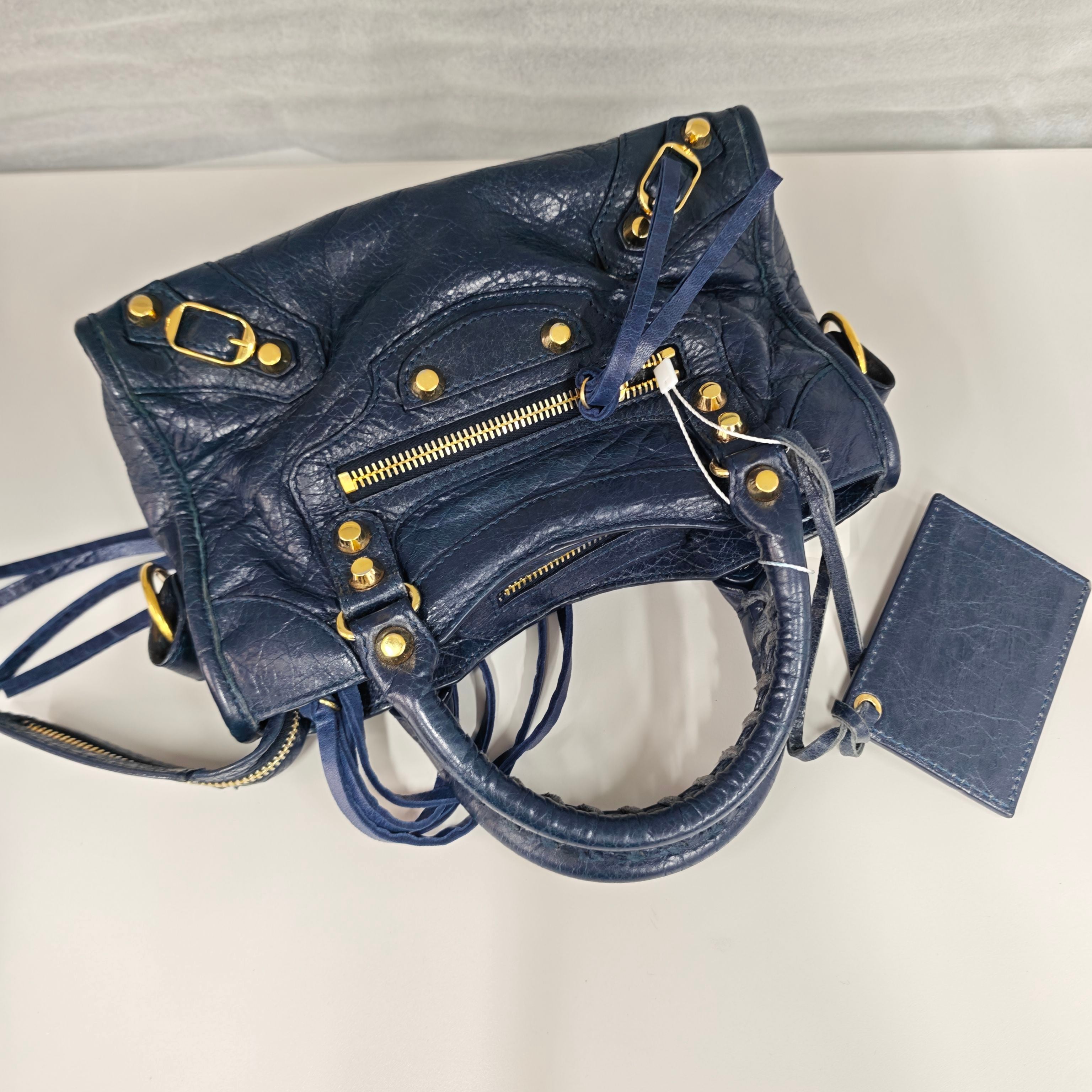 Balenciaga Navy Crossbody