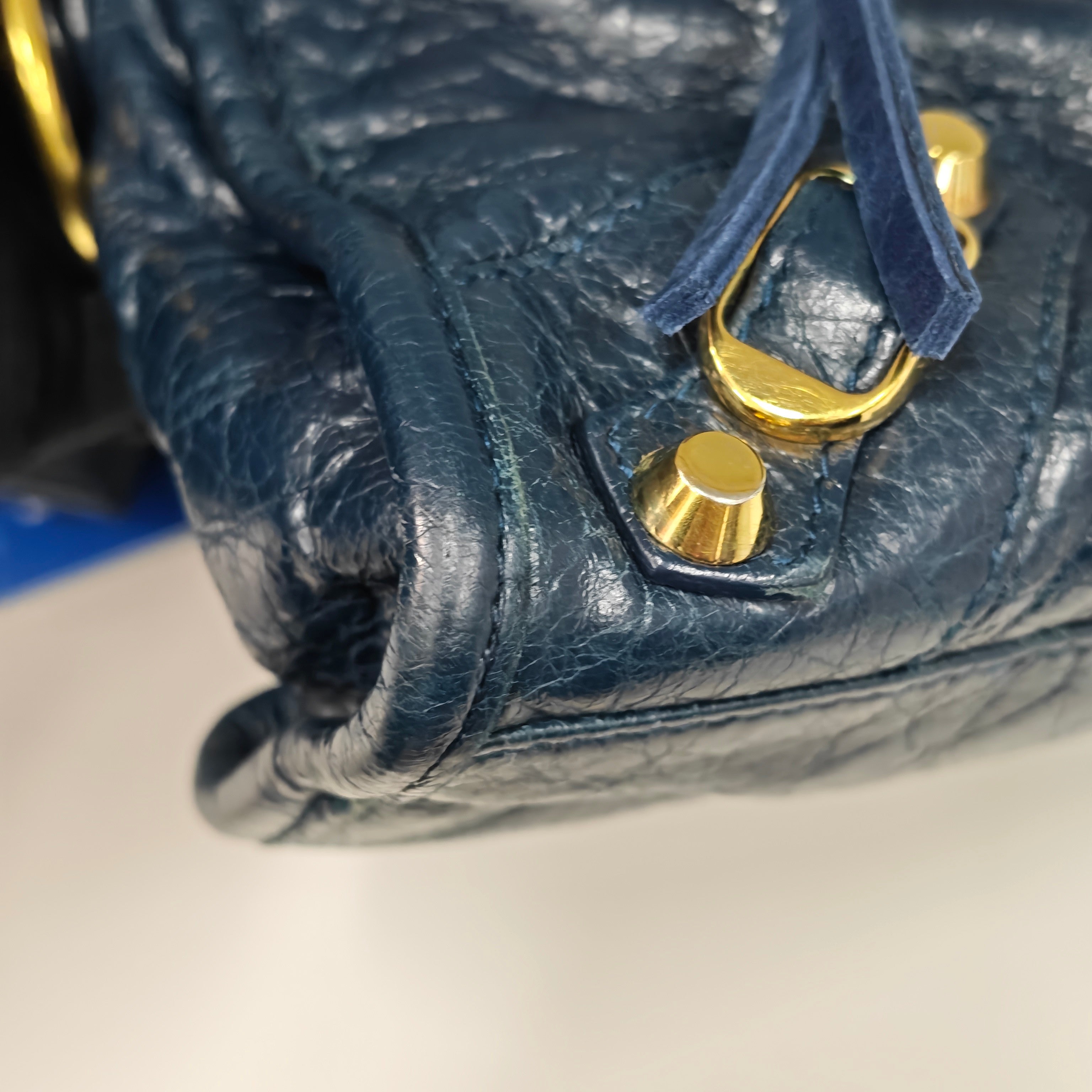 Balenciaga Navy Crossbody