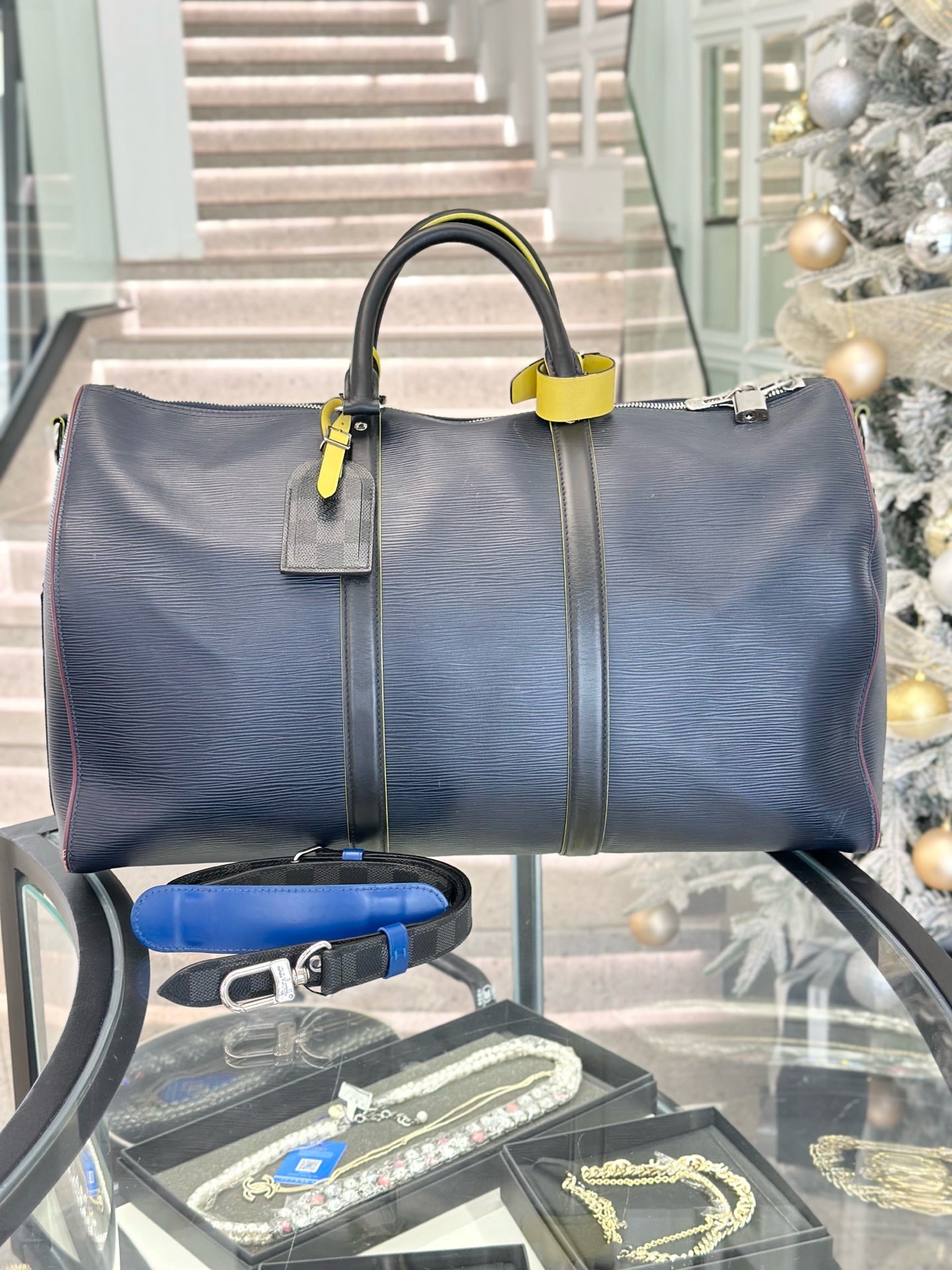 Louis Vuitton Blue Duffle M55149