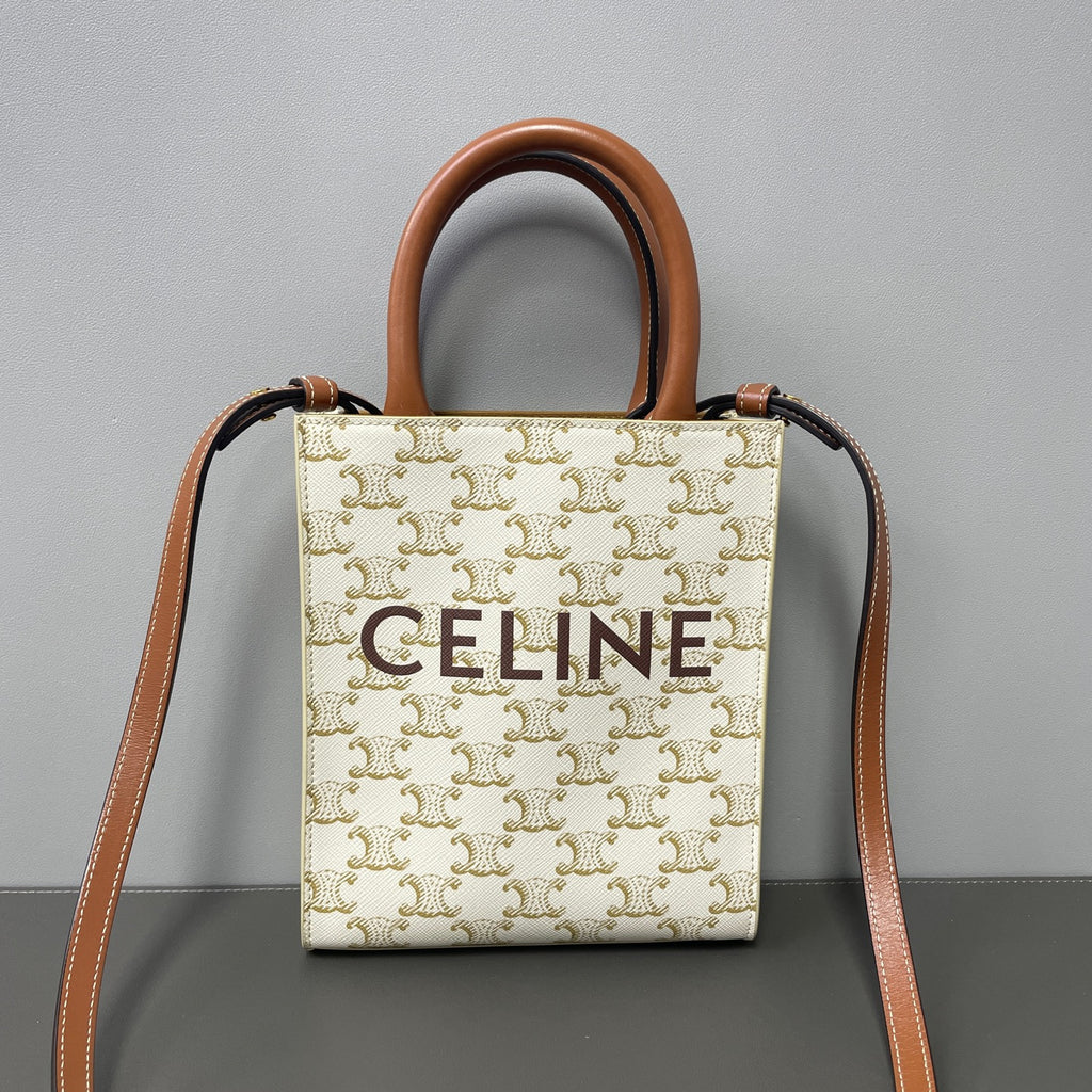 Celine White Tote