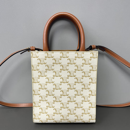 Celine White Tote