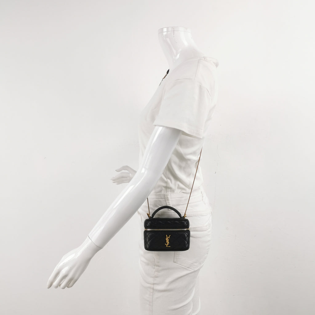 Saint laurent GABY Mini Lambskin Cosmetic Bag Crossbody 8192851EL071000