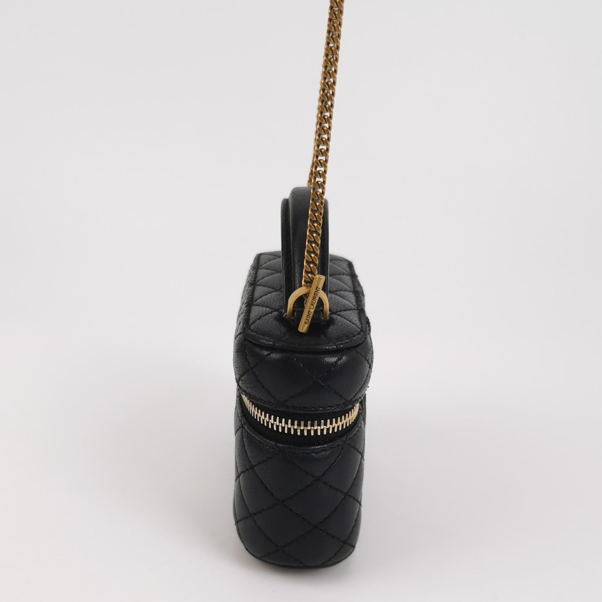 Saint laurent GABY Mini Lambskin Cosmetic Bag Crossbody 8192851EL071000