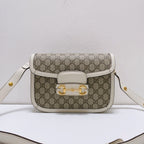Gucci White Saddle Bag