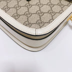 Gucci White Saddle Bag