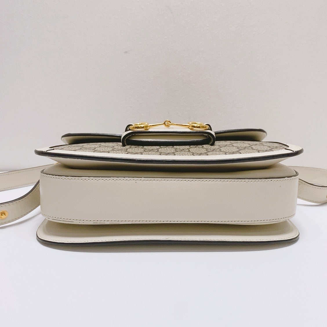 Gucci White Saddle Bag