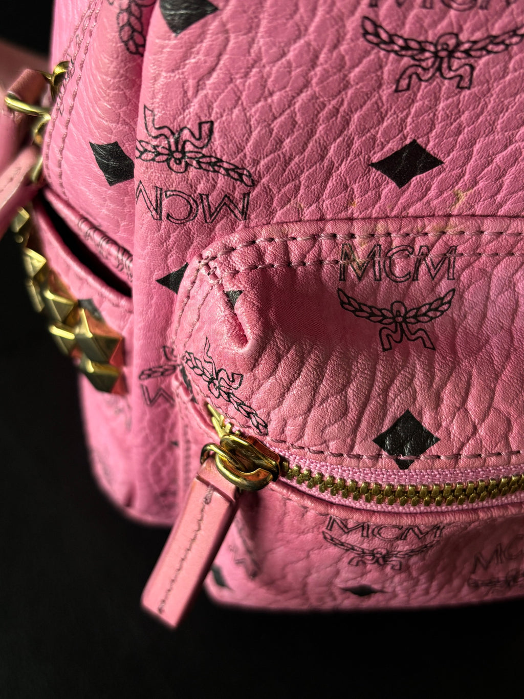 MCM Red Backpack