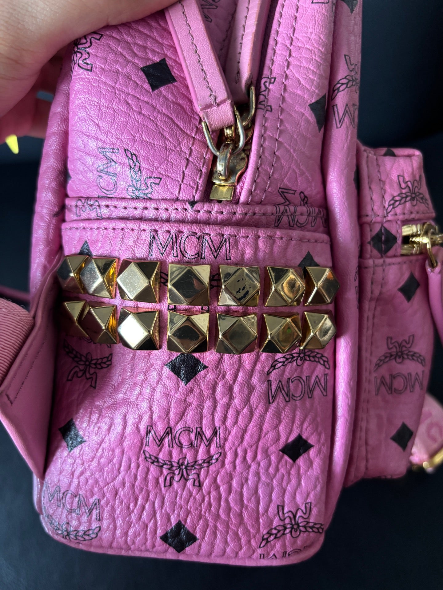MCM Red Backpack