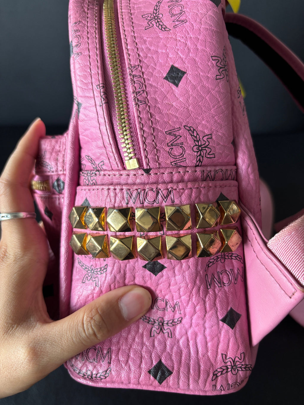 MCM Red Backpack
