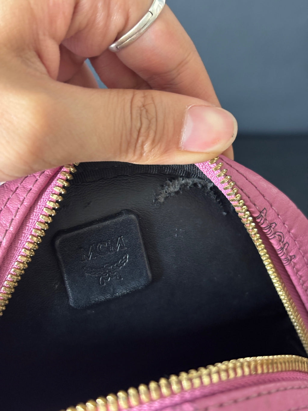 MCM Red Backpack