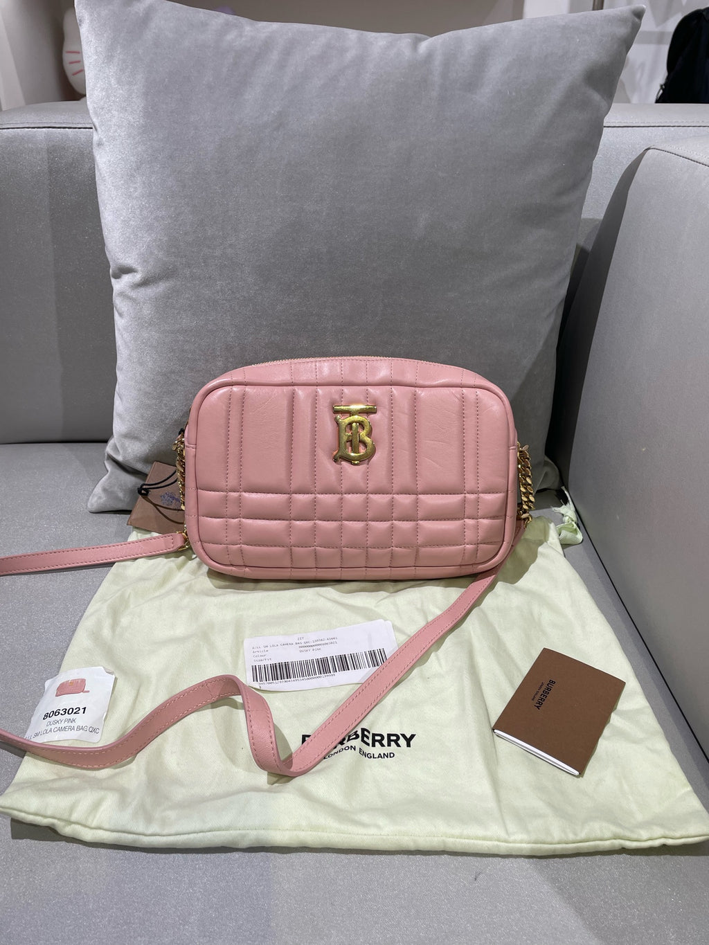 Burberry Lola Small Camera Bag Pink Crossbody 80630211