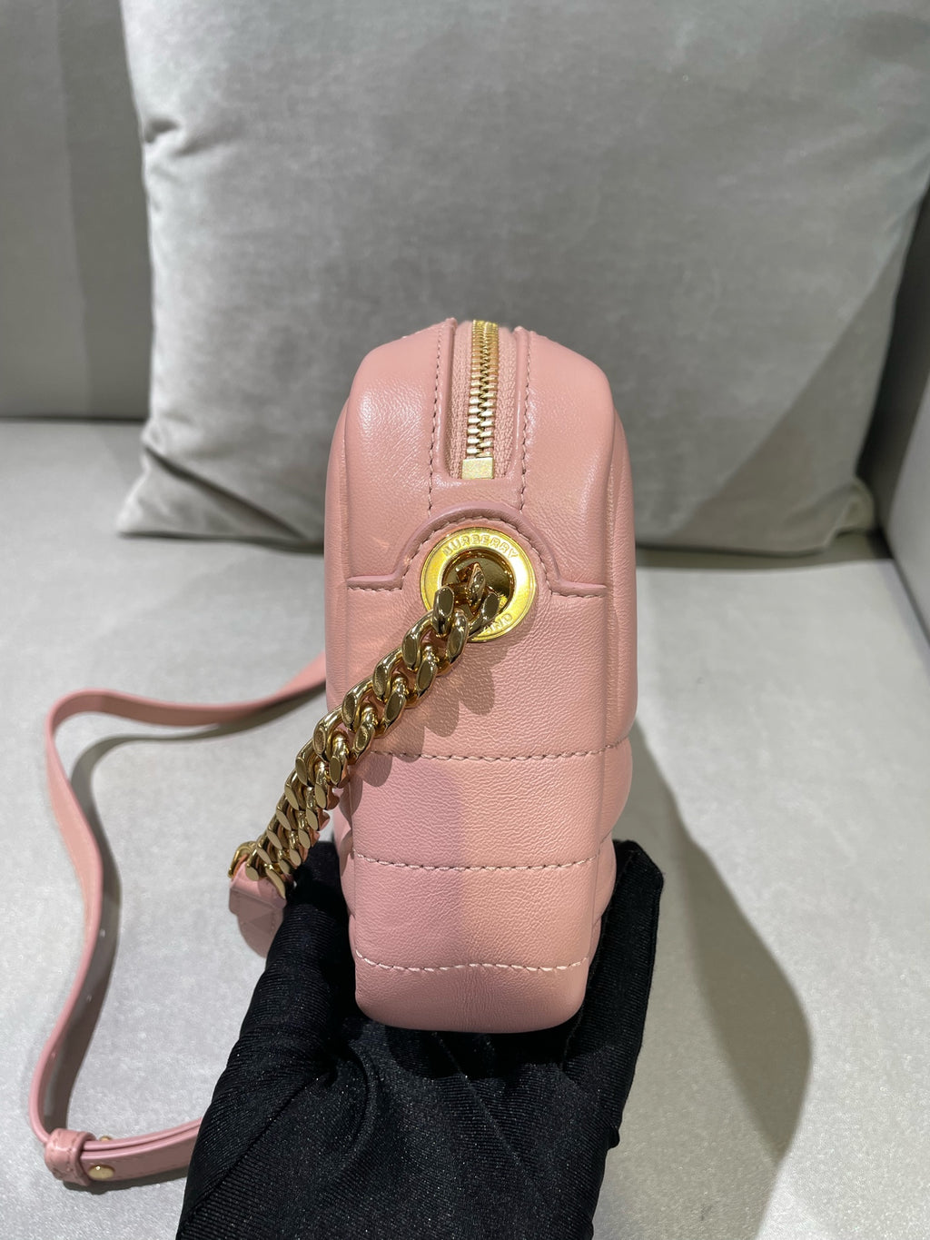 Burberry Lola Small Camera Bag Pink Crossbody 80630211