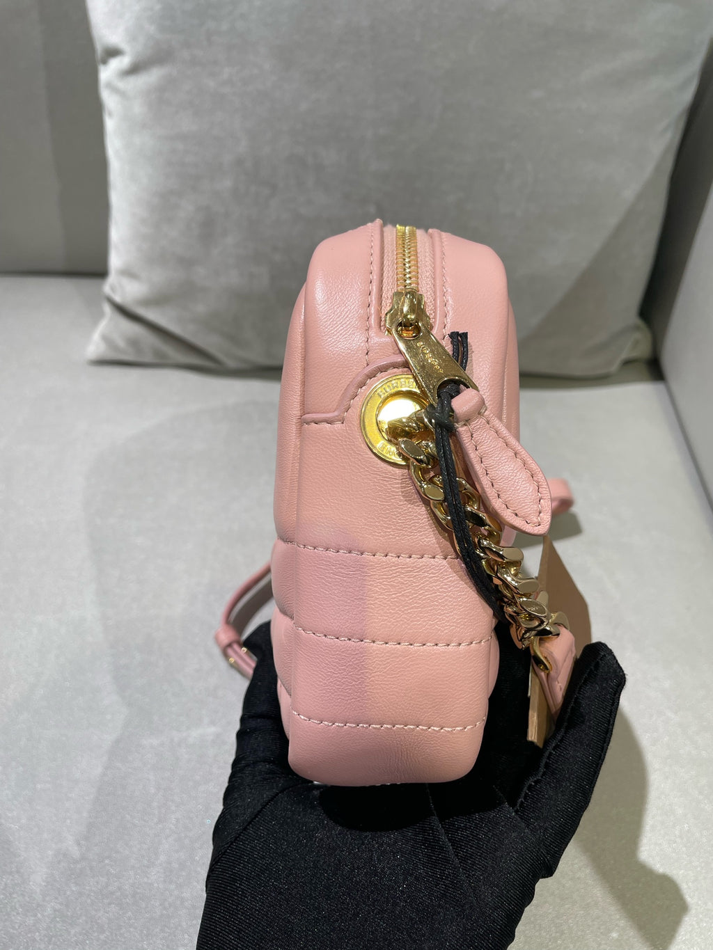 Burberry Lola Small Camera Bag Pink Crossbody 80630211