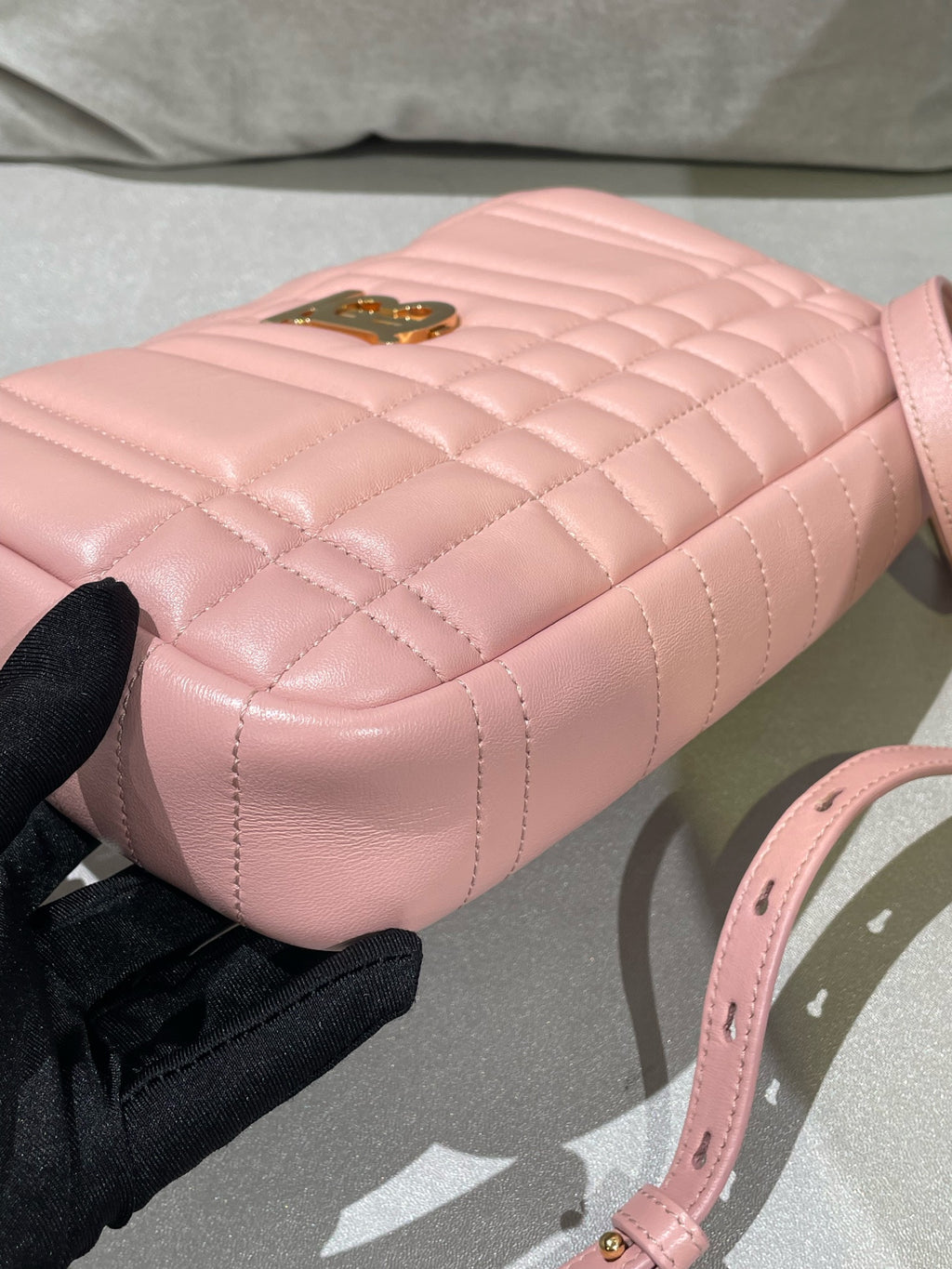 Burberry Lola Small Camera Bag Pink Crossbody 80630211