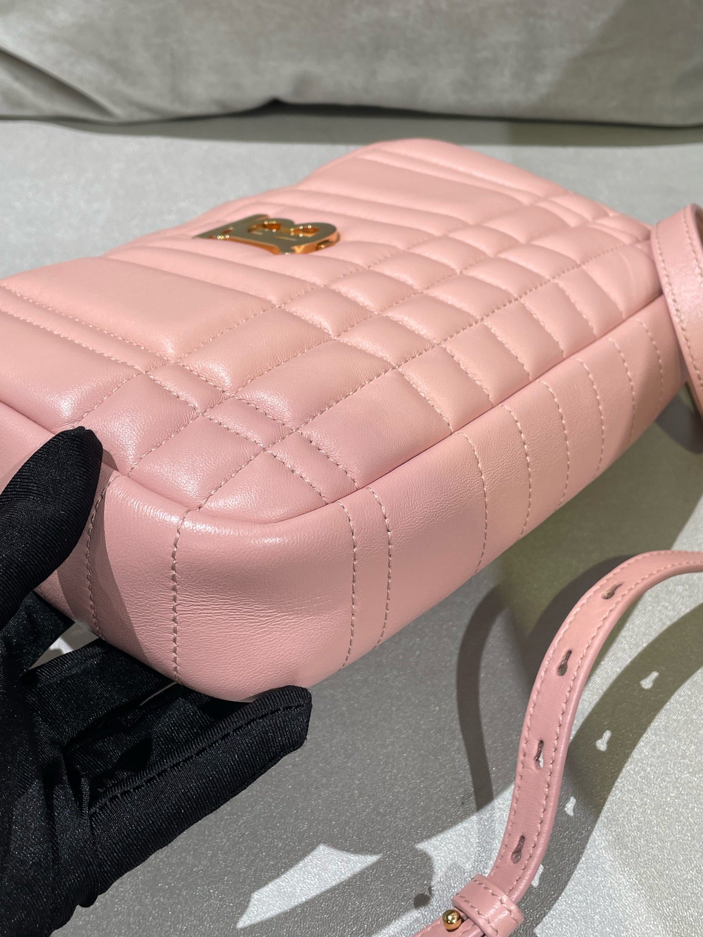 Burberry Lola Small Camera Bag Pink Crossbody 80630211