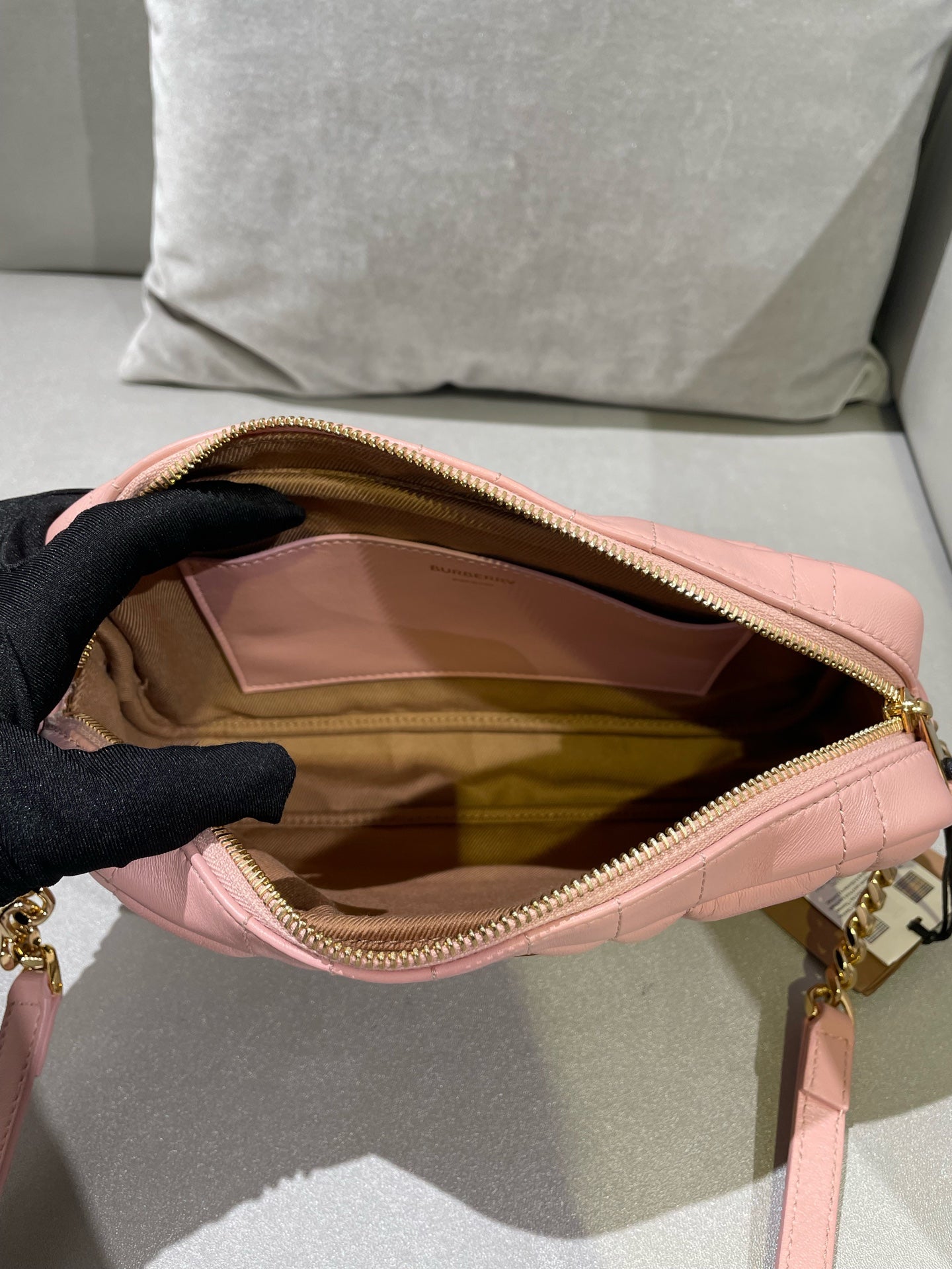 Burberry Lola Small Camera Bag Pink Crossbody 80630211