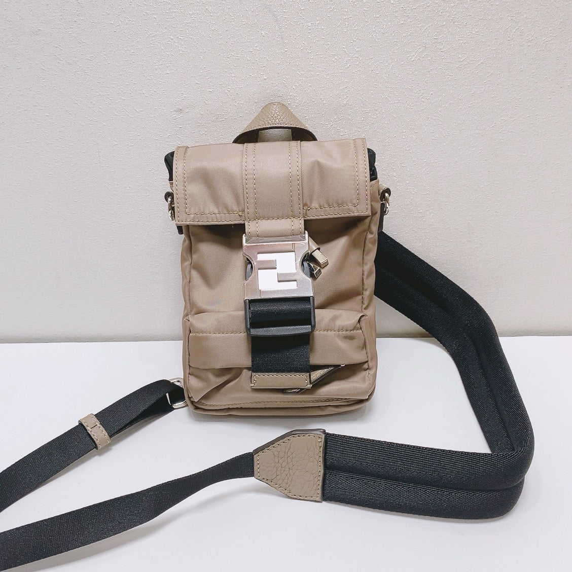 Fendi Canvas Brown Shoulder Bag