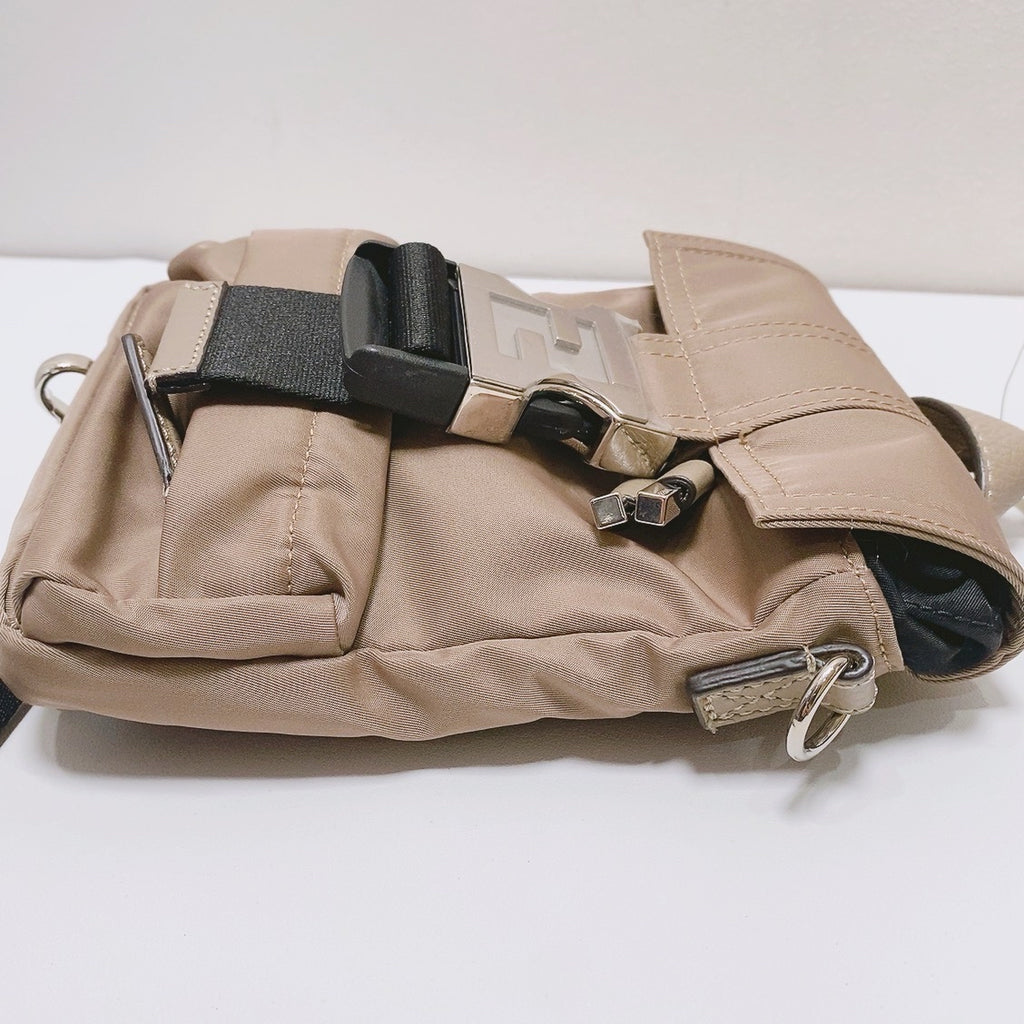 Fendi Canvas Brown Shoulder Bag