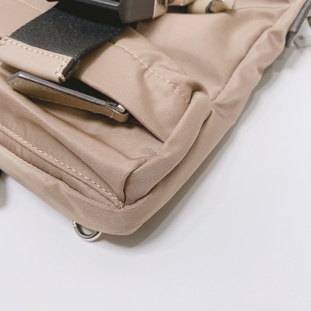 Fendi Canvas Brown Shoulder Bag