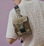 Fendi Canvas Brown Shoulder Bag