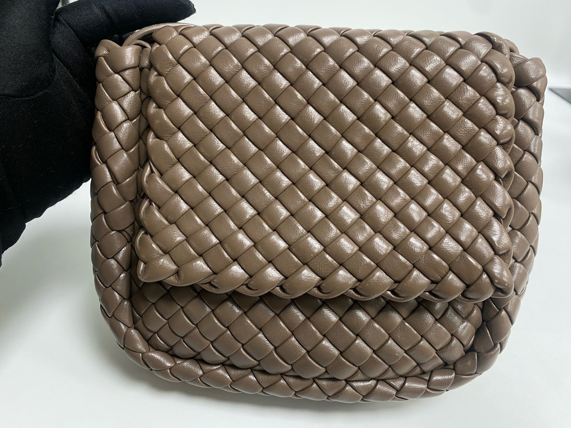 Bottega Veneta Gray Shoulder Bag