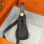 Hermes Canvas Black Crossbody