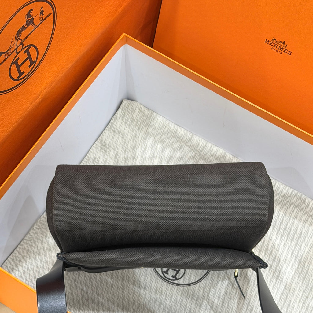 Hermes Canvas Black Crossbody