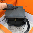 Hermes Canvas Black Crossbody