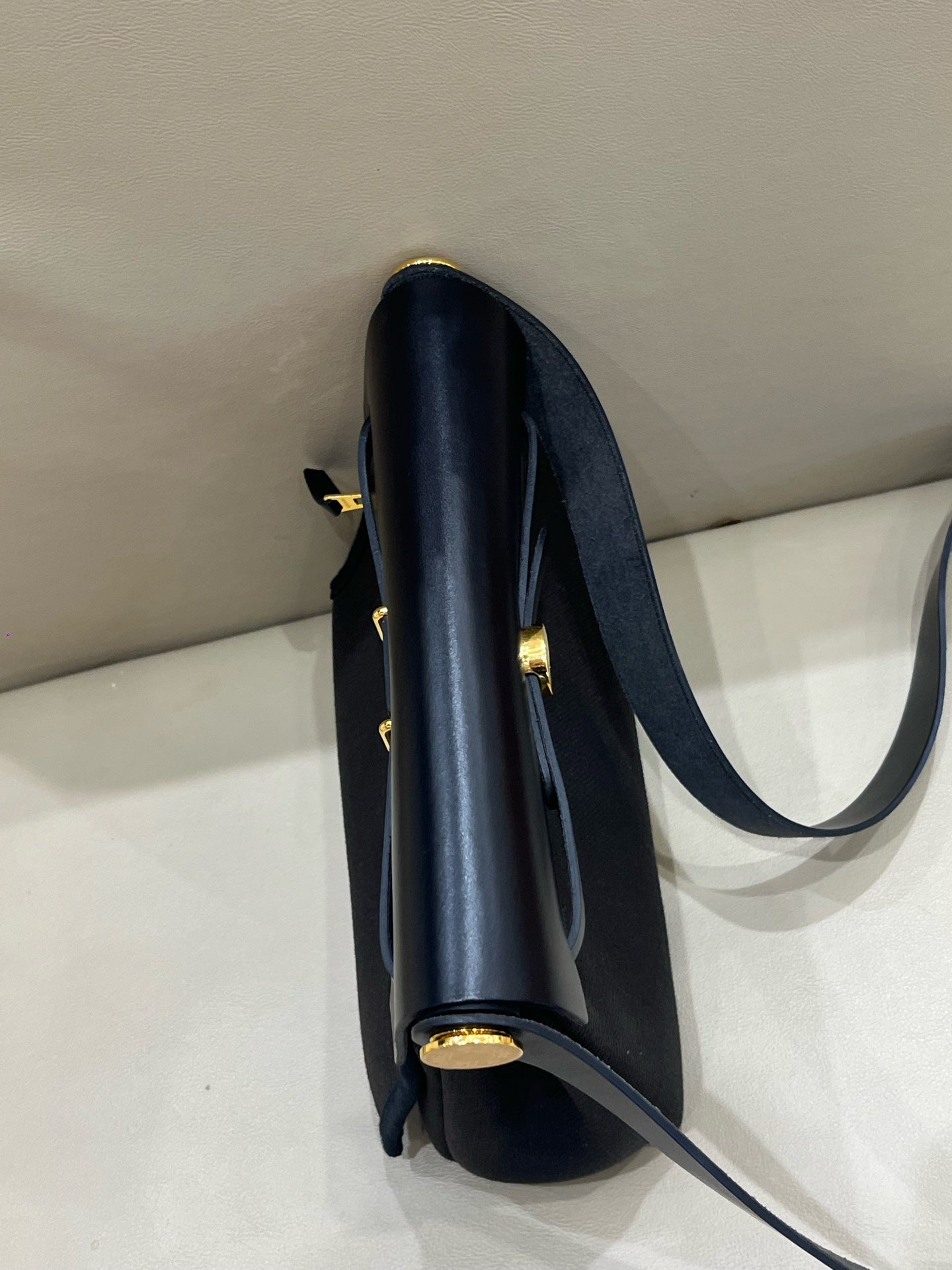 Hermes Canvas Black Crossbody