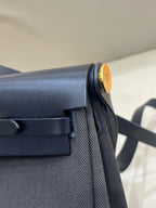 Hermes Canvas Black Crossbody