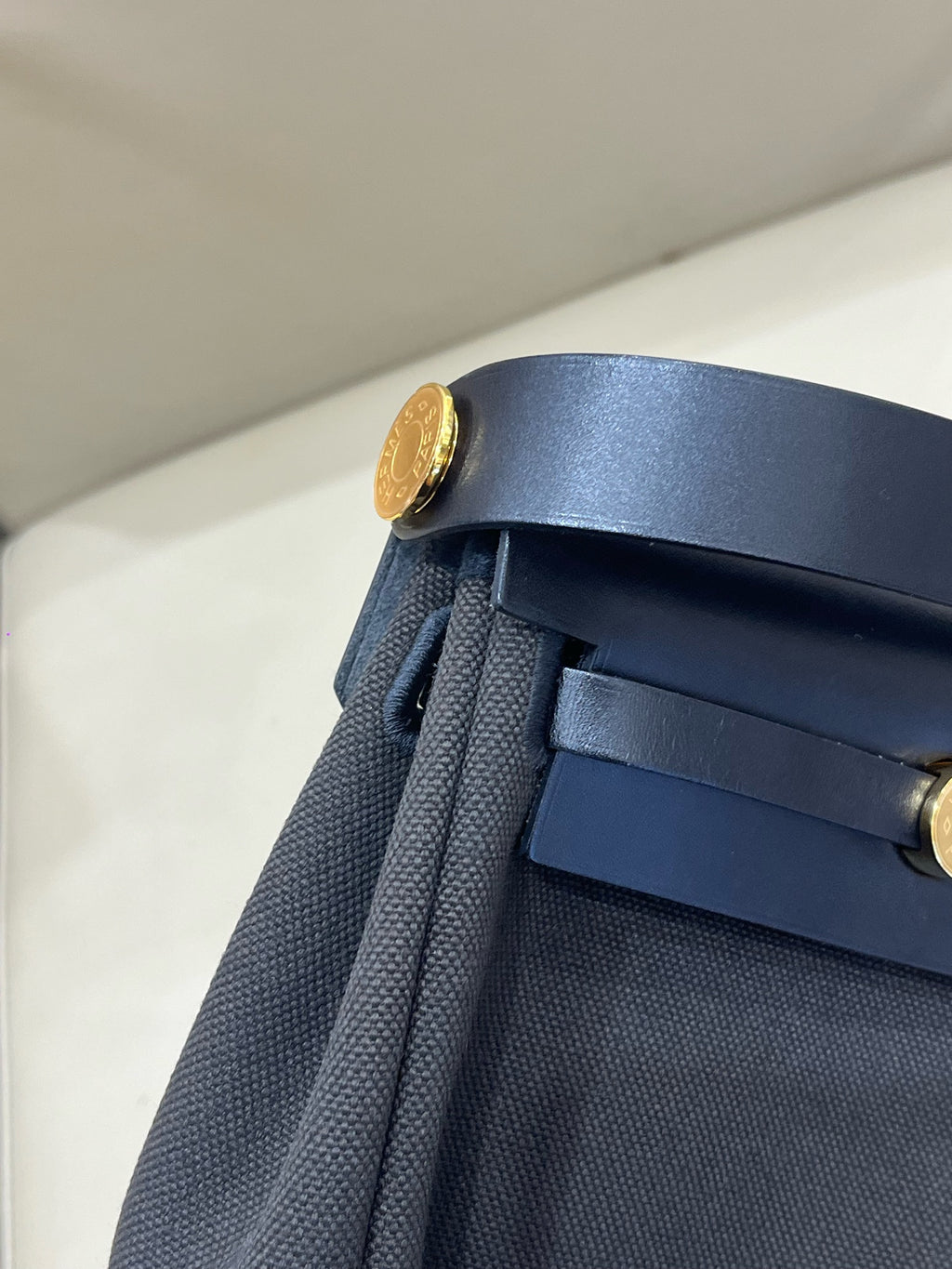 Hermes Canvas Black Crossbody