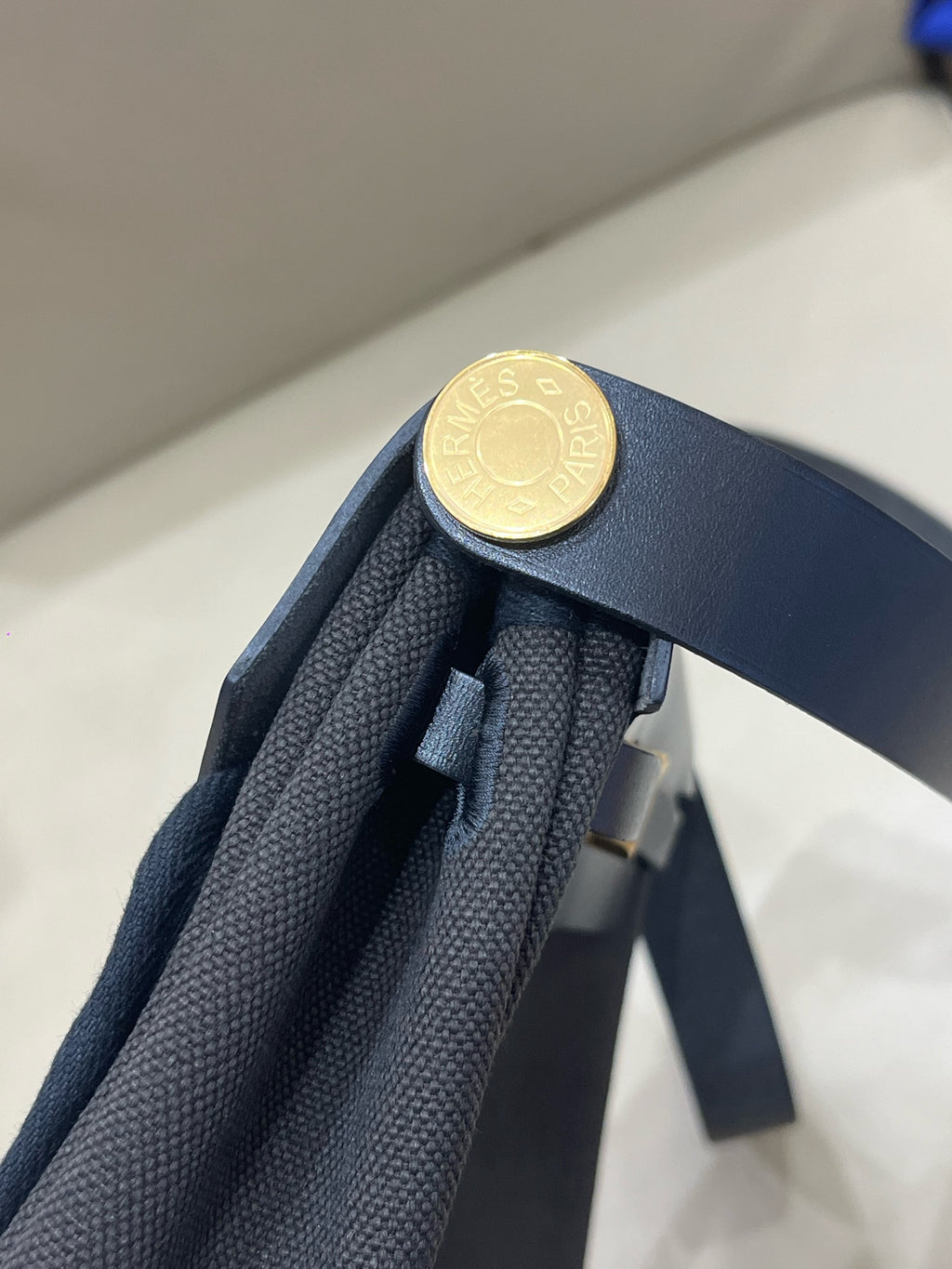 Hermes Canvas Black Crossbody