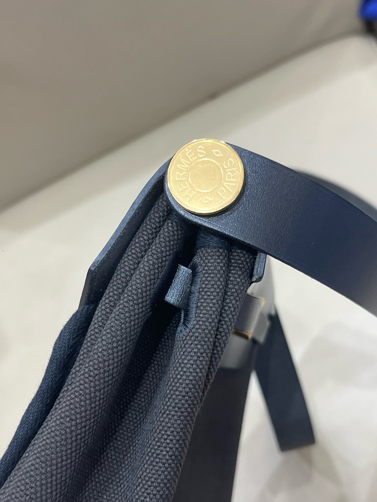 Hermes Canvas Black Crossbody