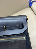 Hermes Canvas Black Crossbody