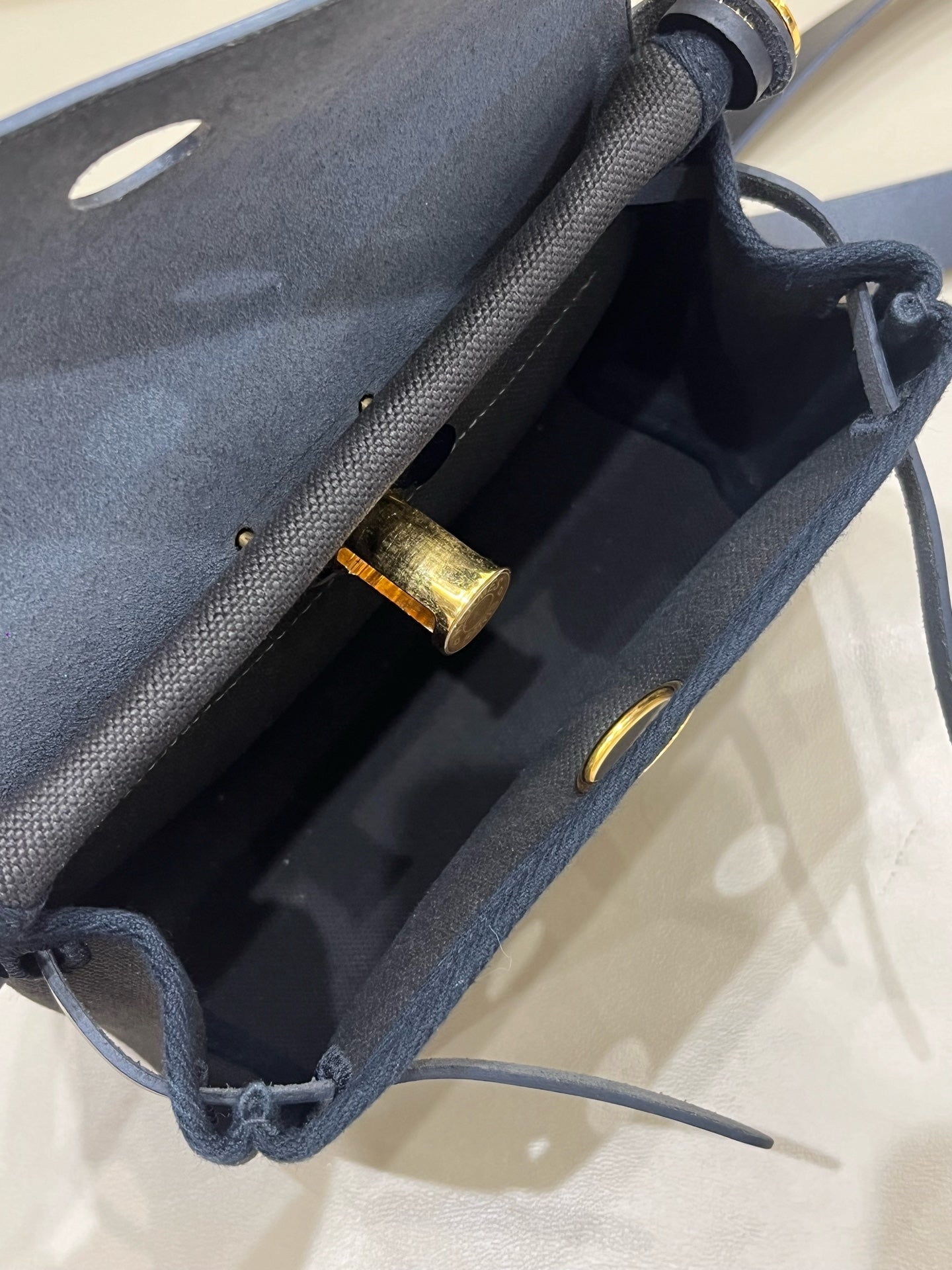 Hermes Canvas Black Crossbody