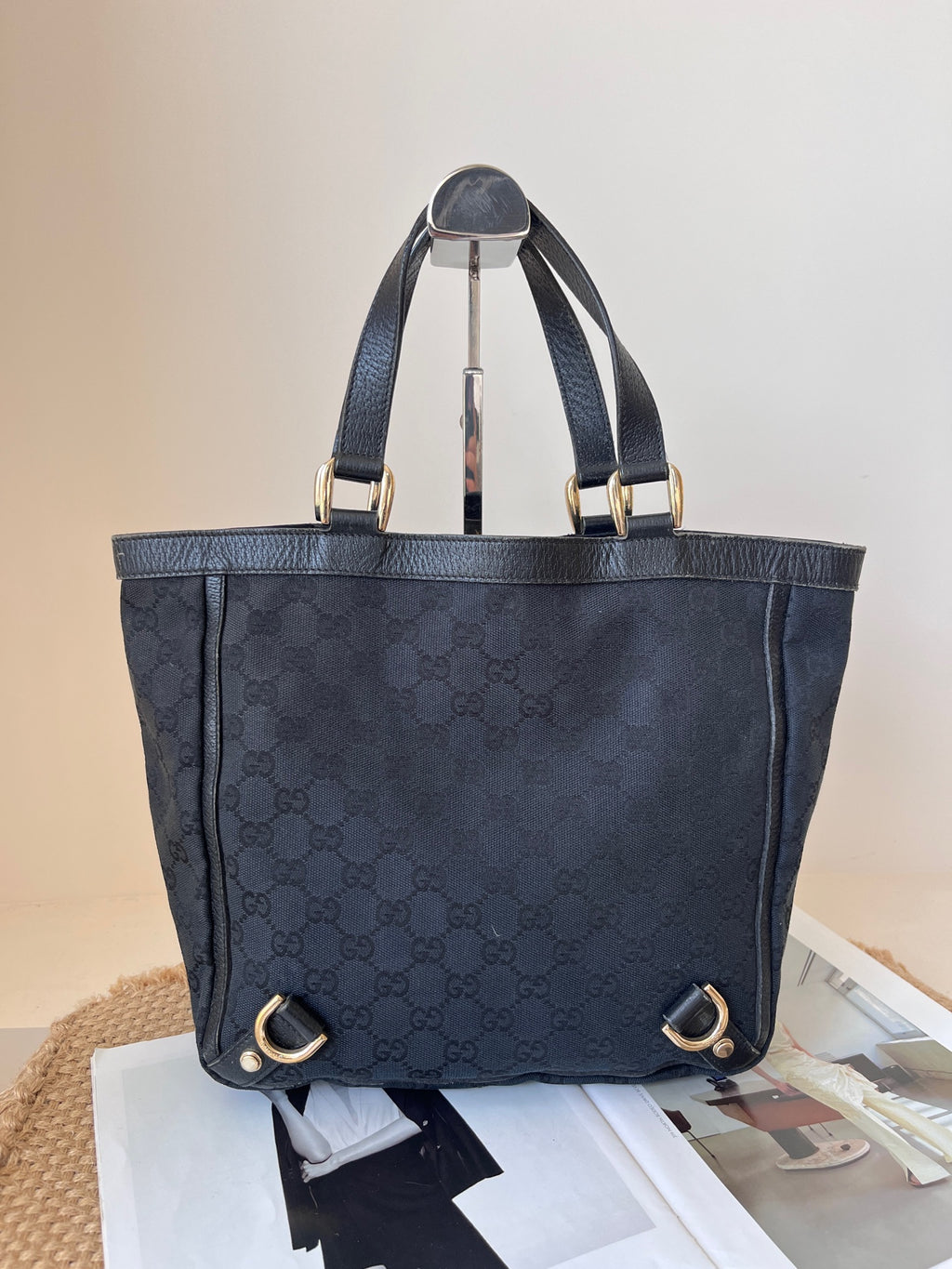 Gucci Canvas Black Tote