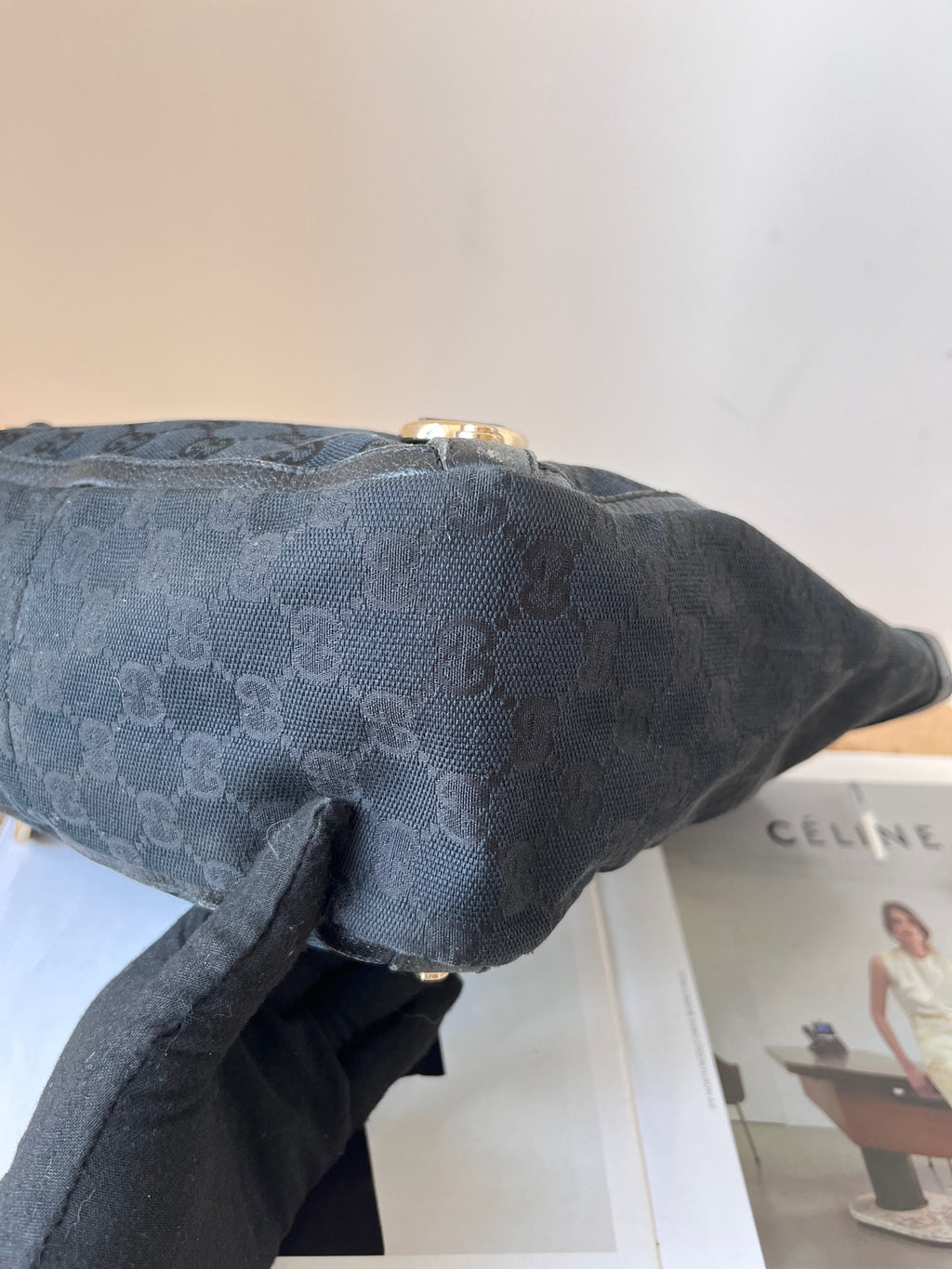 Gucci Canvas Black Tote