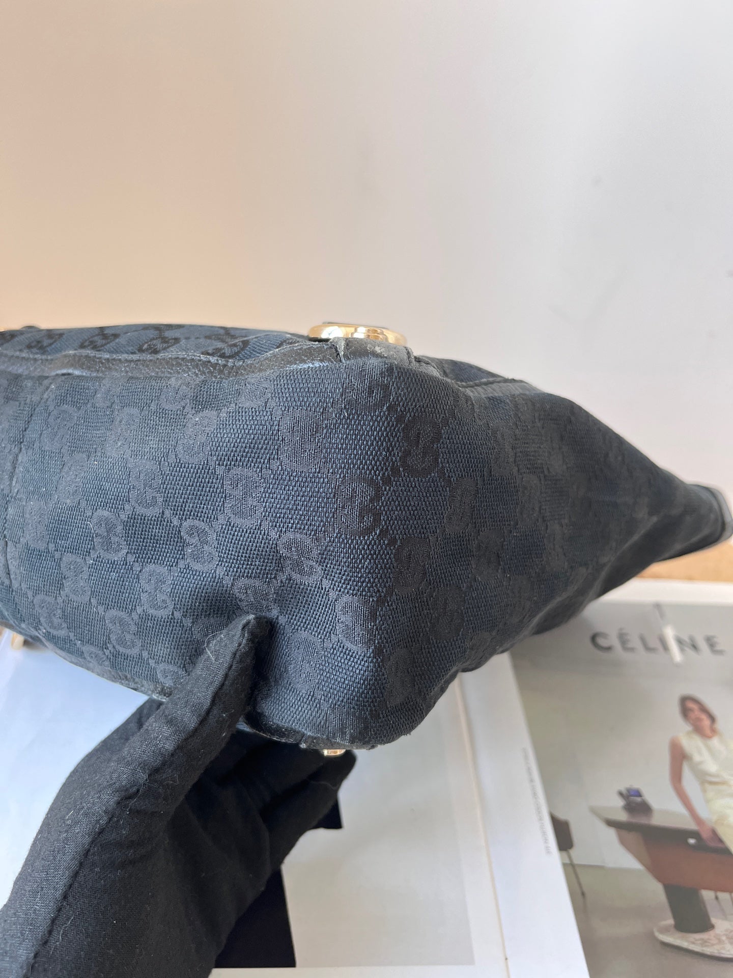 Gucci Canvas Black Tote