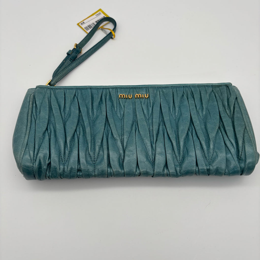 Miu Miu Blue Clutch