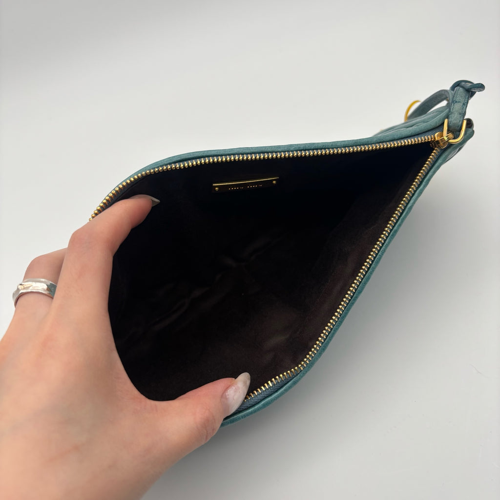 Miu Miu Blue Clutch