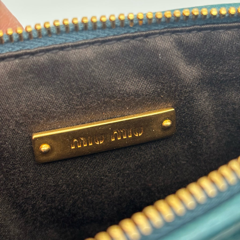 Miu Miu Blue Clutch