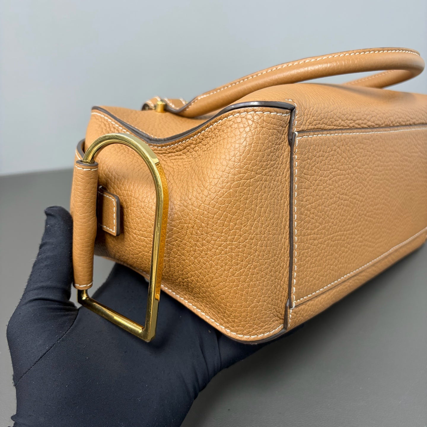 Delvaux Gold Satchel