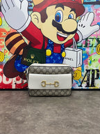 Gucci Classic Canvas White Shoulder Bag