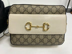 Gucci Classic Canvas White Shoulder Bag