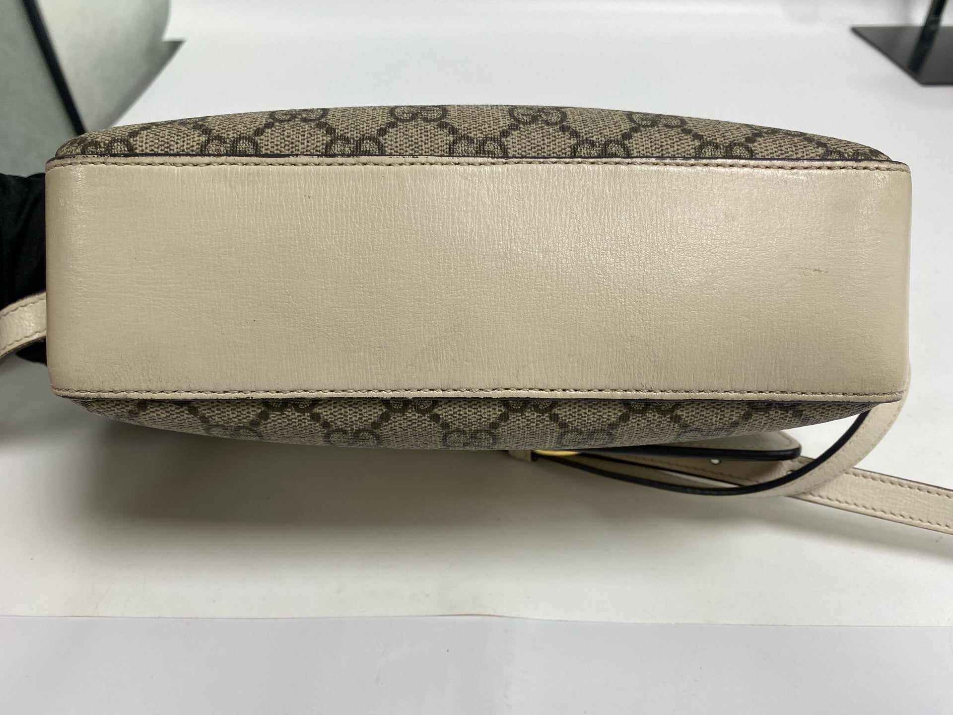 Gucci Classic Canvas White Shoulder Bag